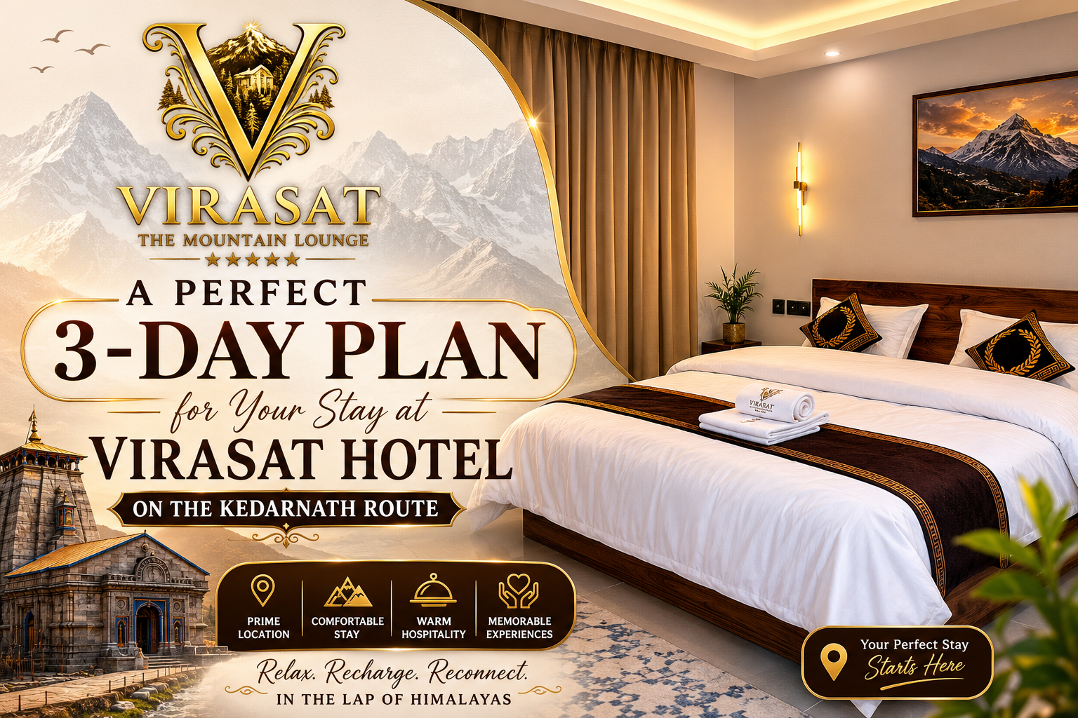 A Perfect 3-Day plan for Your Stay at Virasat Hotel on the Kedarnath Route